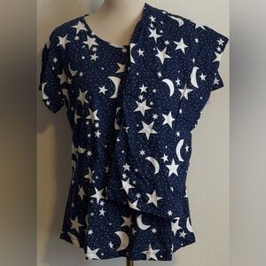 Navy Starry Night Women's Short Sleeve Tee